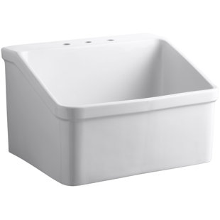 Laundry Utility Sinks You Ll Love Wayfair Hollister 28 X 22 Wall Mounted Laundry Sink