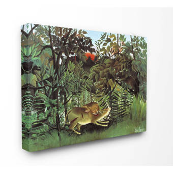 World Menagerie The Hungry Lion In The Jungle Illustration By