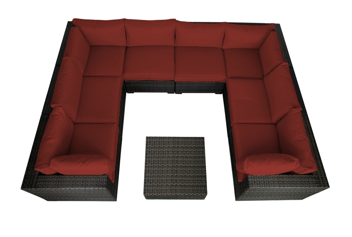 Lara 9 Piece Sectional Set with Cushions