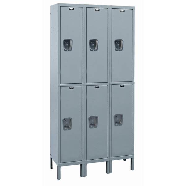 Maintenance-Free 2 Tier 3 Wide School Locker by Hallowell