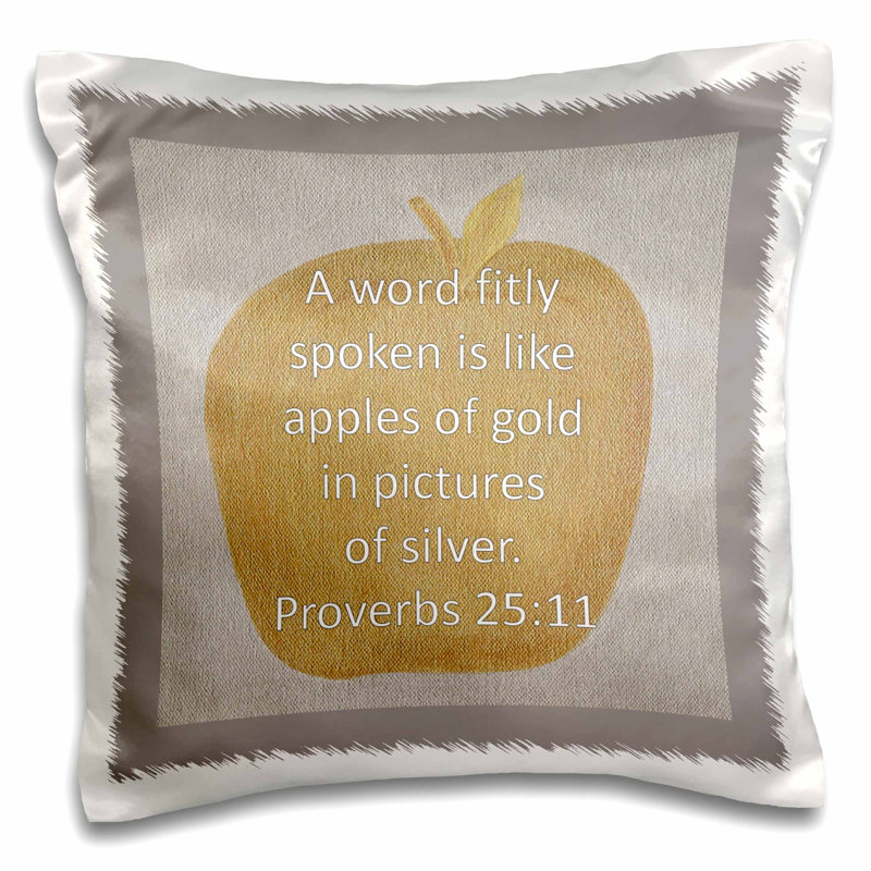 East Urban Home Painting Of Apple With Inspirational Proverbs