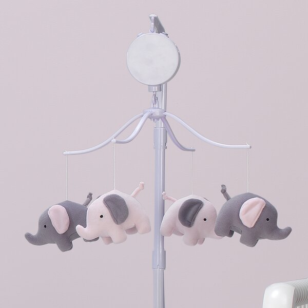 Bedtime Originals Eloise Elephant Musical Baby Crib Mobile