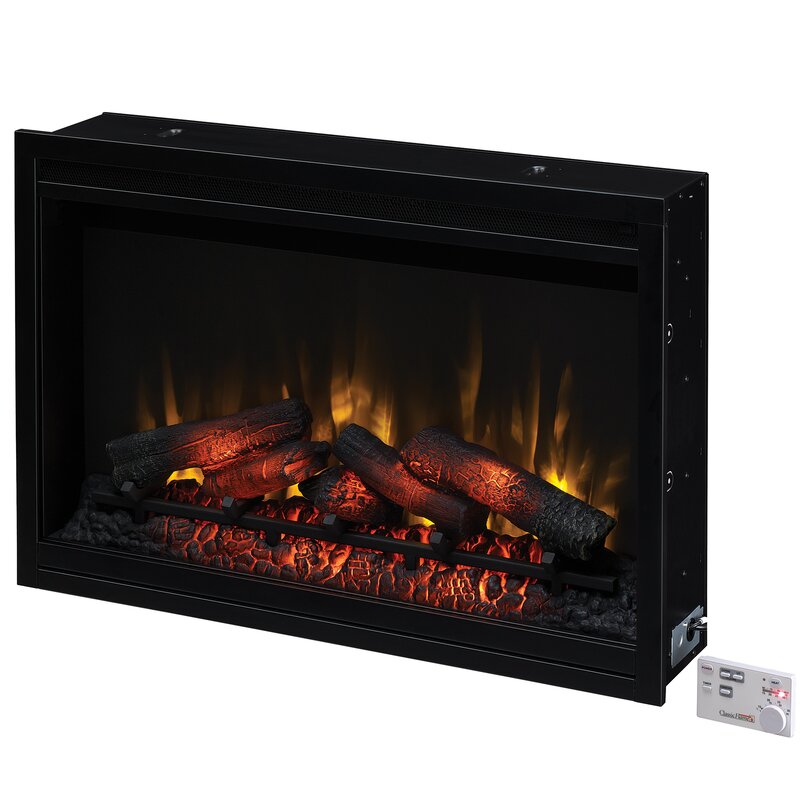 Winston Porter Biskoupky Traditional Electric Fireplace Insert