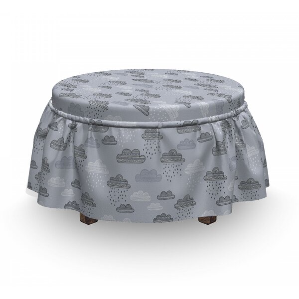 Tribal Motif Inspired Ottoman Slipcover (Set Of 2) By East Urban Home
