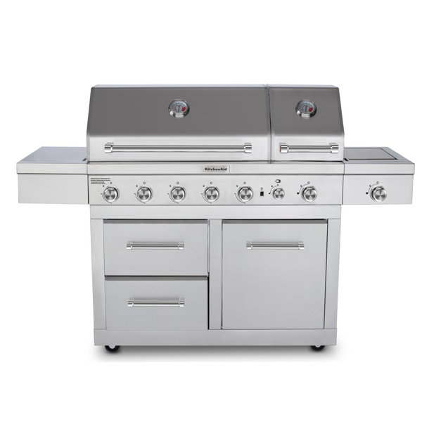 5-Burner Grill with Side Burner by KitchenAid