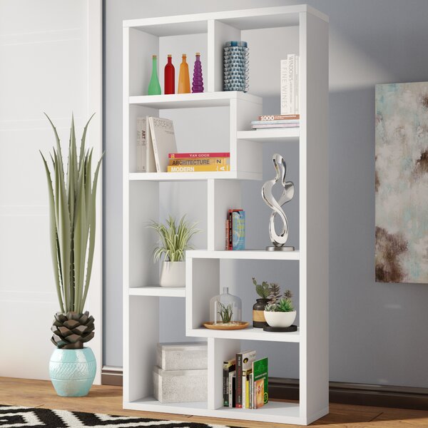 Skaggs Geometric Bookcase By Wrought Studio