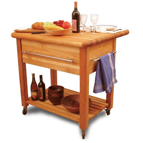 Grand Workcenter Solid Wood Kitchen Cart By Catskill Craftsmen, Inc. Best