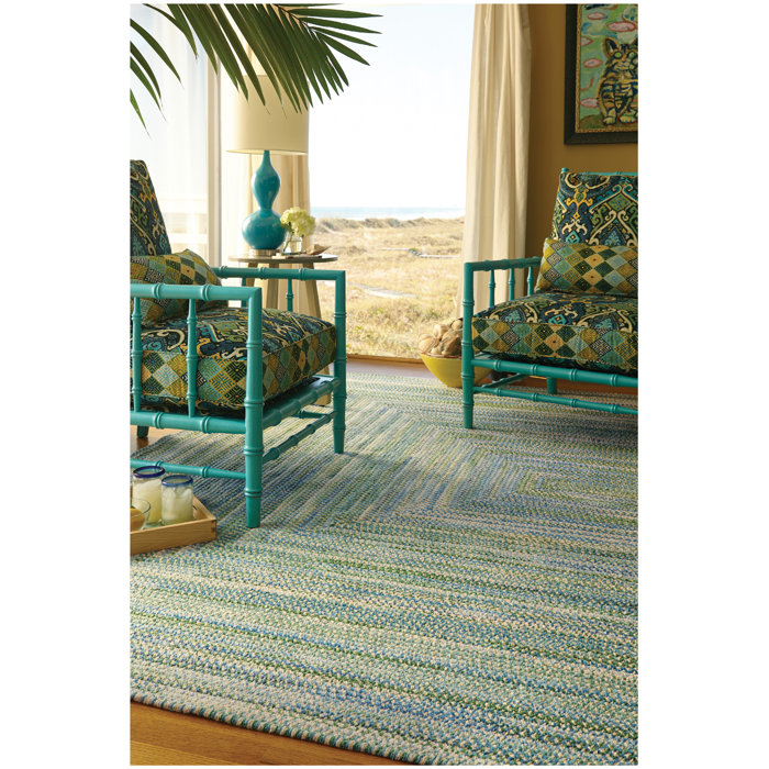Celise Cotton Green Yellow White Area Rug Celise Cotton Green Yellow White Area Rug