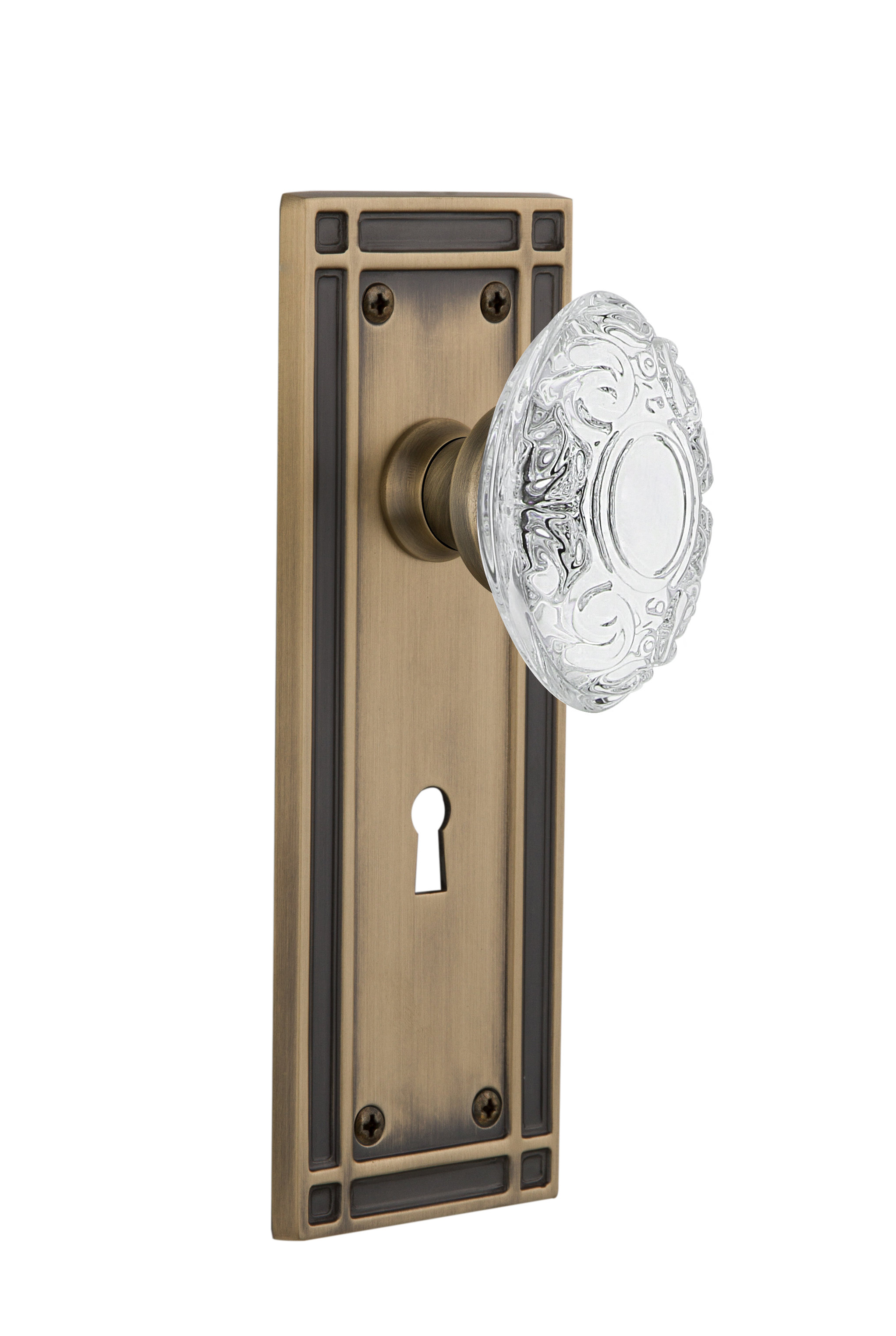 Nostalgic Warehouse Crystal Victorian Passage Door Knob With