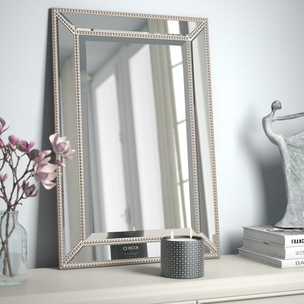 Beveled Beaded Accent Wall Mirror by Rosdorf Park