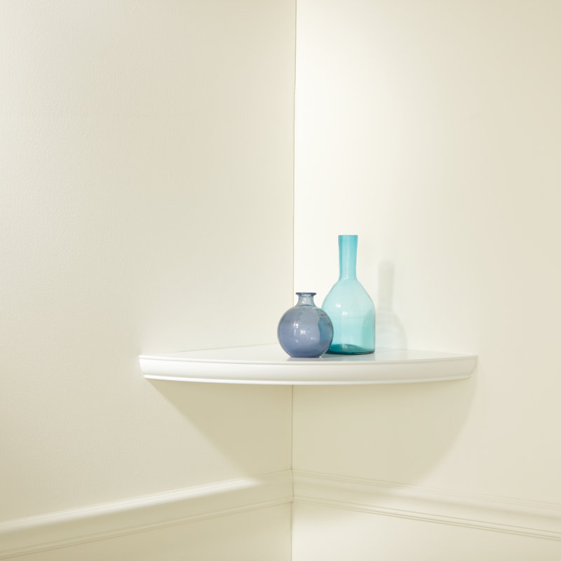 Charlton Home Hopwood Floating Corner Shelf & Reviews Wayfair