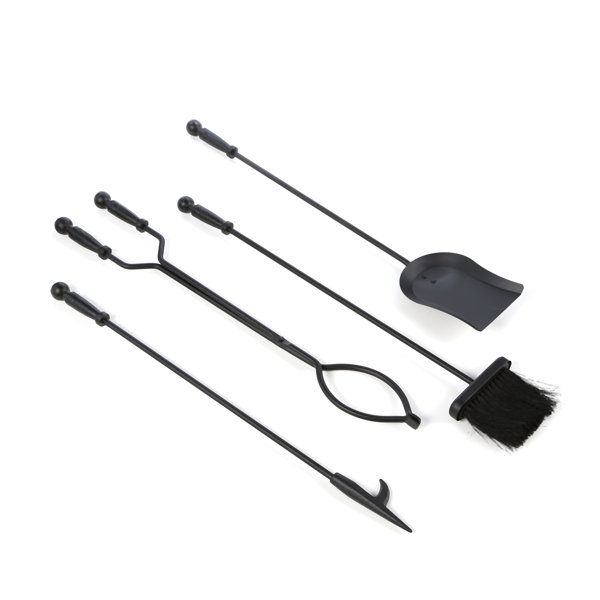 4 Piece Metal Fireplace Tool Set by Uniflame Corporation