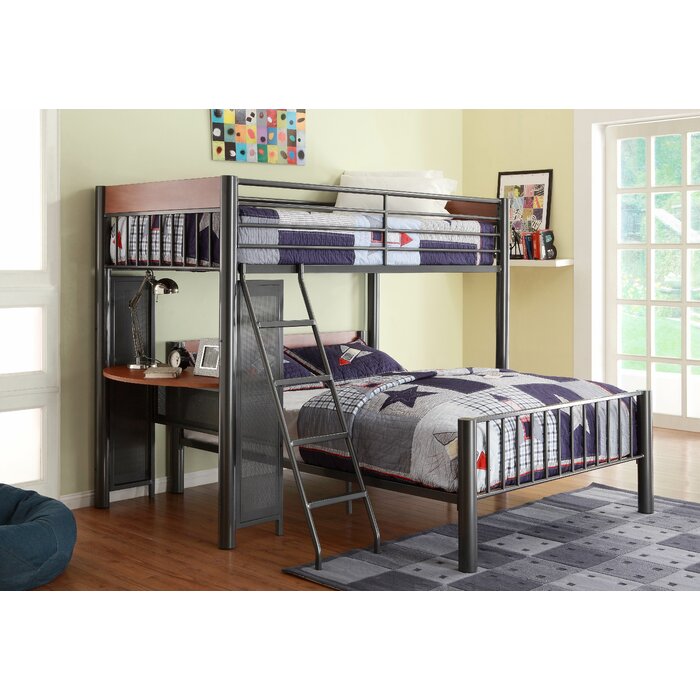 Twylatwin Over Full L Shaped Bunk Bed