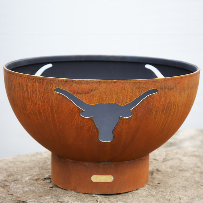 Fire Pit Art Longhorn Bowl Steel Fire Pit Wayfair Ca