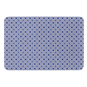 Bohemian Blues II by Carolyn Greifeld Bath Mat