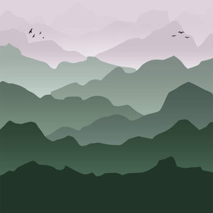 Bear Mountain Scene Wall or Window Decal