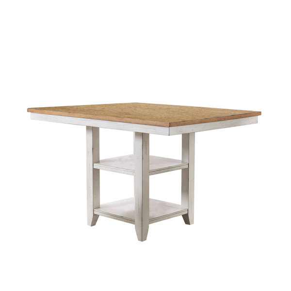 Krueger Counter Height Solid Wood Dining Table by Rosecliff Heights Rosecliff Heights