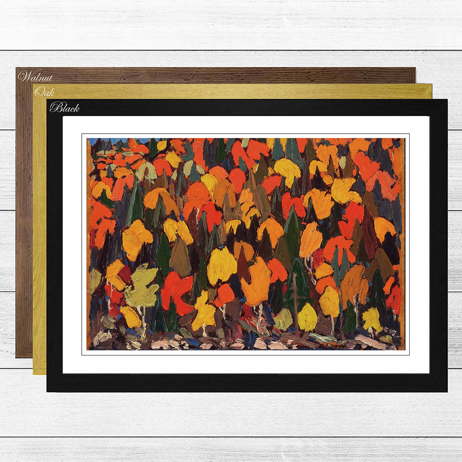 Tom Thomson Autumn Foliage Canvas Print