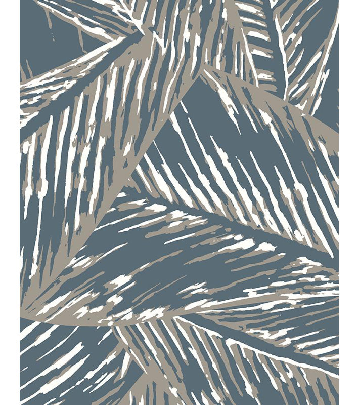 Wallshoppe Best Fronds 54 L X 27 W Floral Wallpaper Panel Perigold