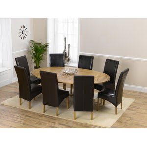 Essgruppe Spencer mit ausziehbarem Tisch und 8 S..