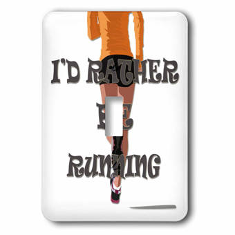 Running Text 1 Gang Toggle Light Switch Wall Plate