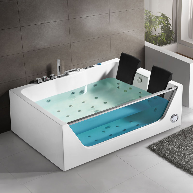 Decoraport 71 X 47 Freestanding Whirlpool Bathtub Wayfair