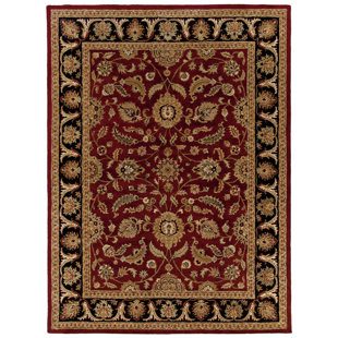 Summerton Collection Rugs Wayfair Meadow Breeze Burgundy Black Rug