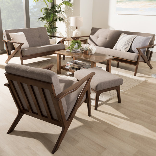 Wojtala Mid-Century Modern 4 Piece Living Room Set By Union Rustic Reviews