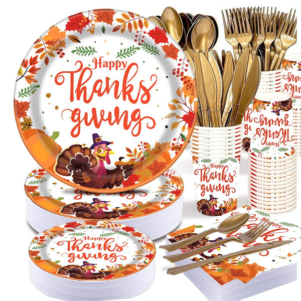 disposable thanksgiving dinnerware