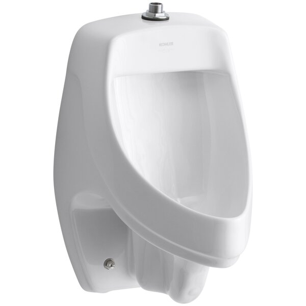 Dexter Siphon-Jet Wall-Mount 1/2 GPF Urinal with Top Spud by Kohler