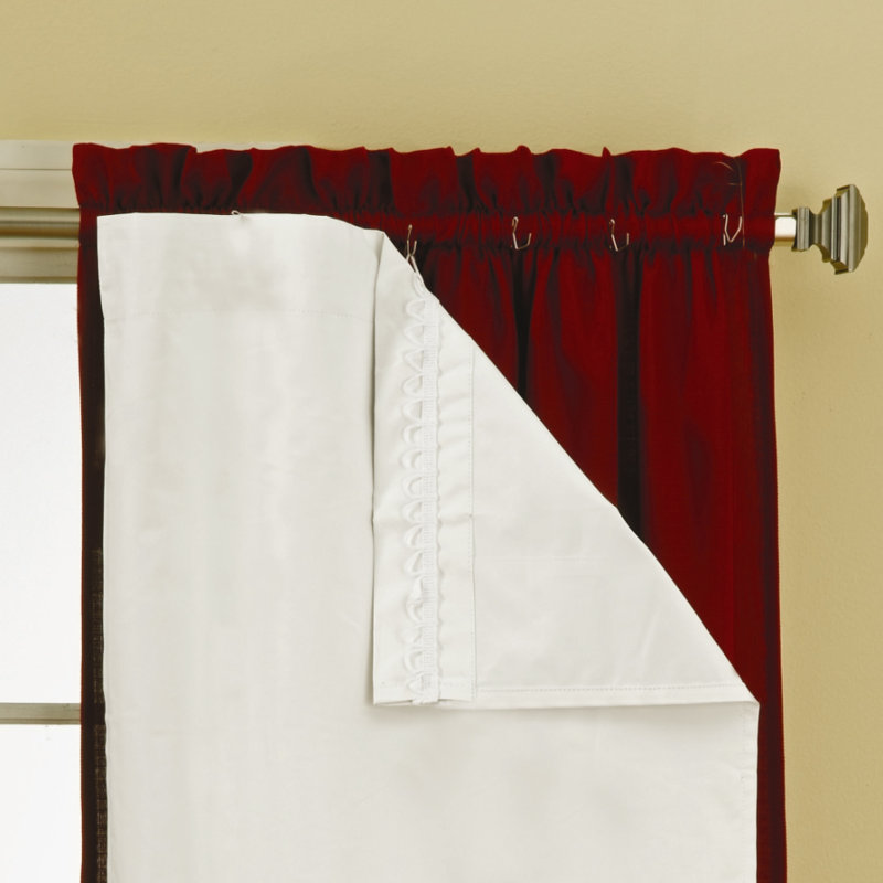 Eclipse Curtains Solid Blackout Thermal Rod Pocket Curtain Panels