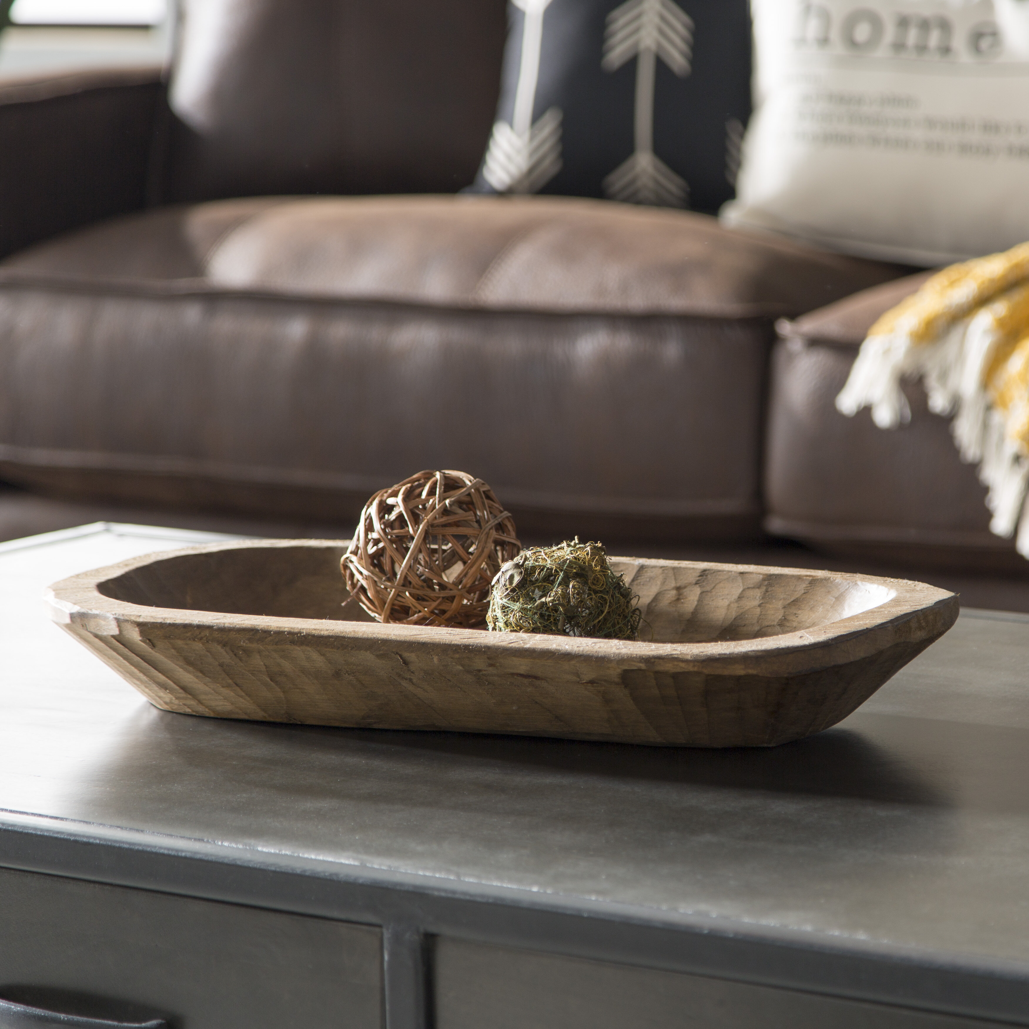decorative fruit bowl en.casa home decoration accessories metal tray- copper colorued