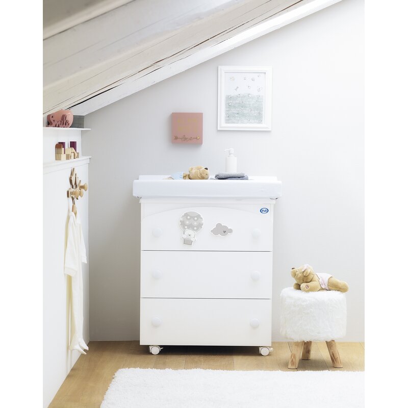 changing table in bathroom