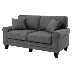 Beachcrest Home Buxton 61 Rolled Arm Loveseat Beachcrest Home Buxton 61 Rolled Arm Loveseat