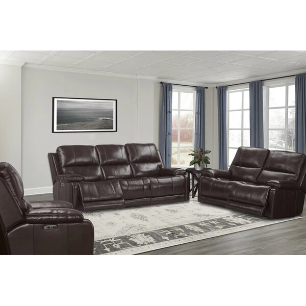 Grantville Leather Reclining Configurable Living Room Set By Red Barrel Studio
