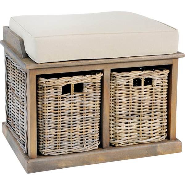 Belgrade Wicker Storage Bench Belgrade Wicker Storage Bench