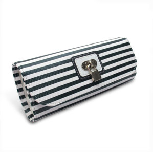 Lucy Striped Roll Jewelry Pouch by Mor..