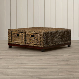 Woven Rattan Coffee Table Wayfair Hallandale Woven Coffee Table