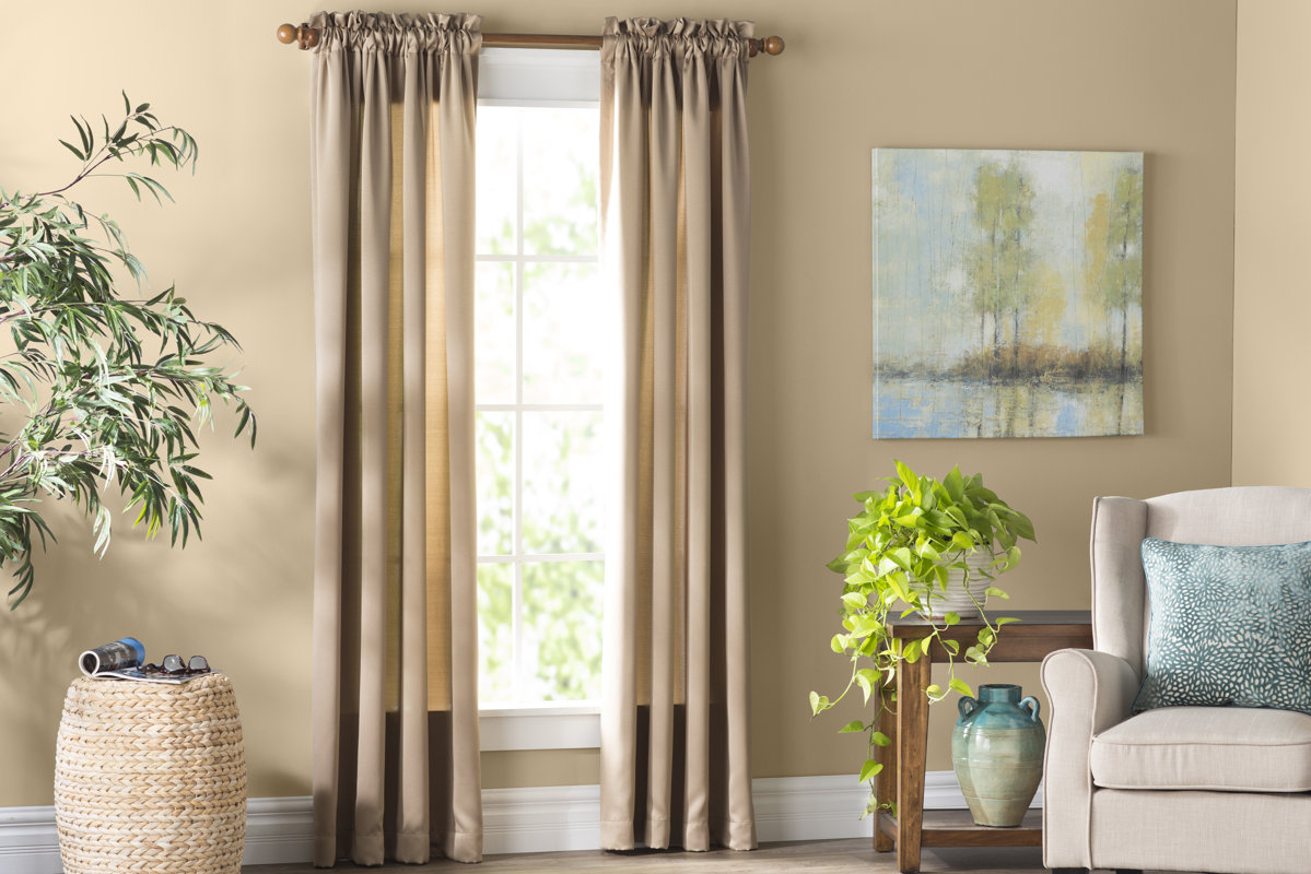 Wayfair Basics™ Wayfair Basics Solid Room Darkening Rod ...