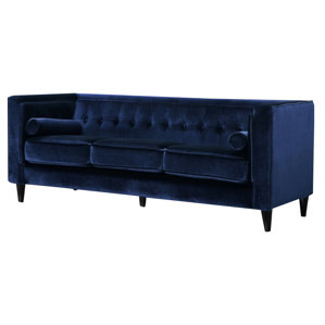 Willa Arlo Interiors Roberta Velvet Chesterfield Sofa Willa Arlo Interiors Roberta Velvet Chesterfield Sofa