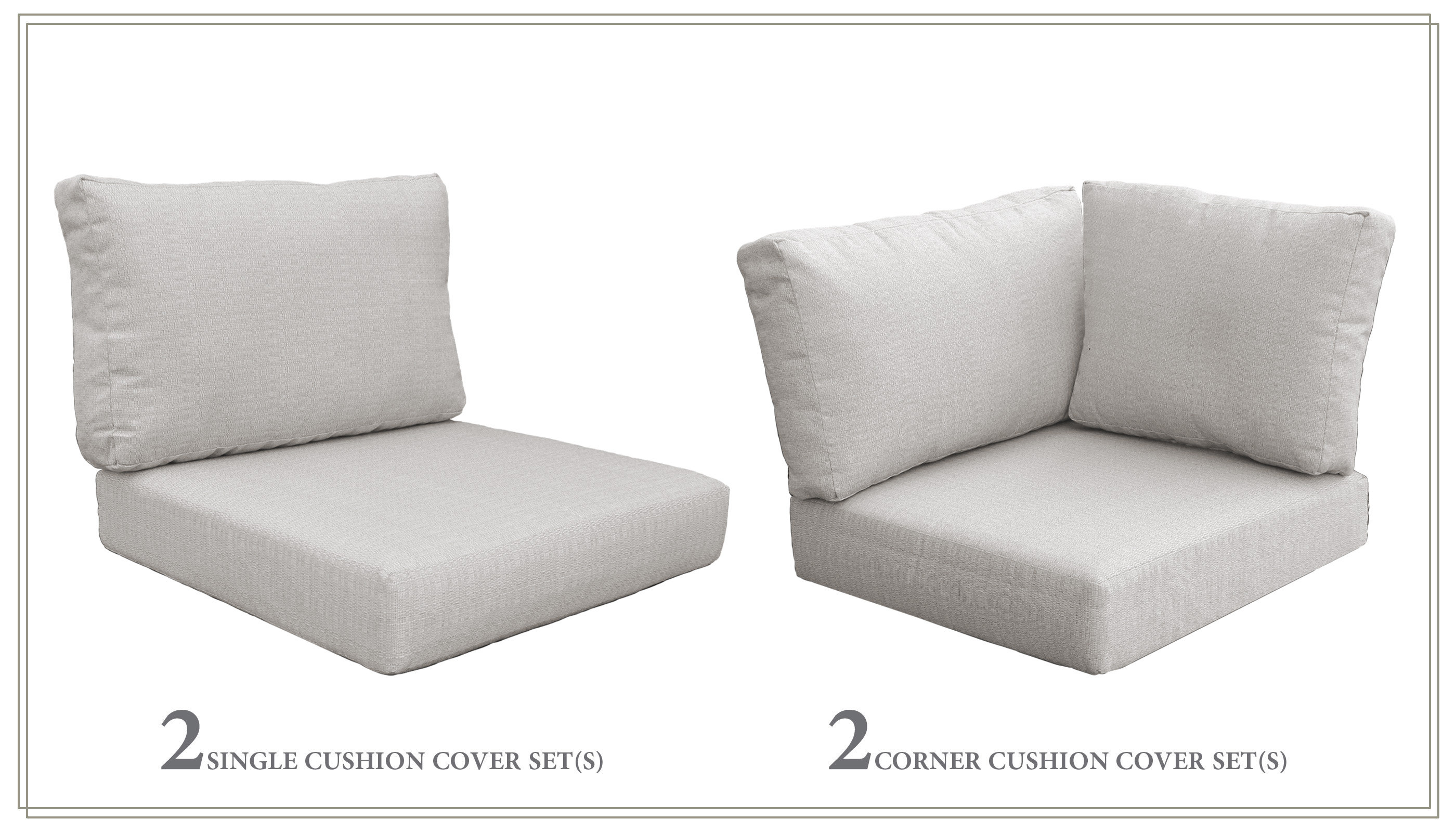 Red Barrel Studio High Back Indoor Outdoor Replacement Cushion Set Red Barrel Studio High Back Indoor