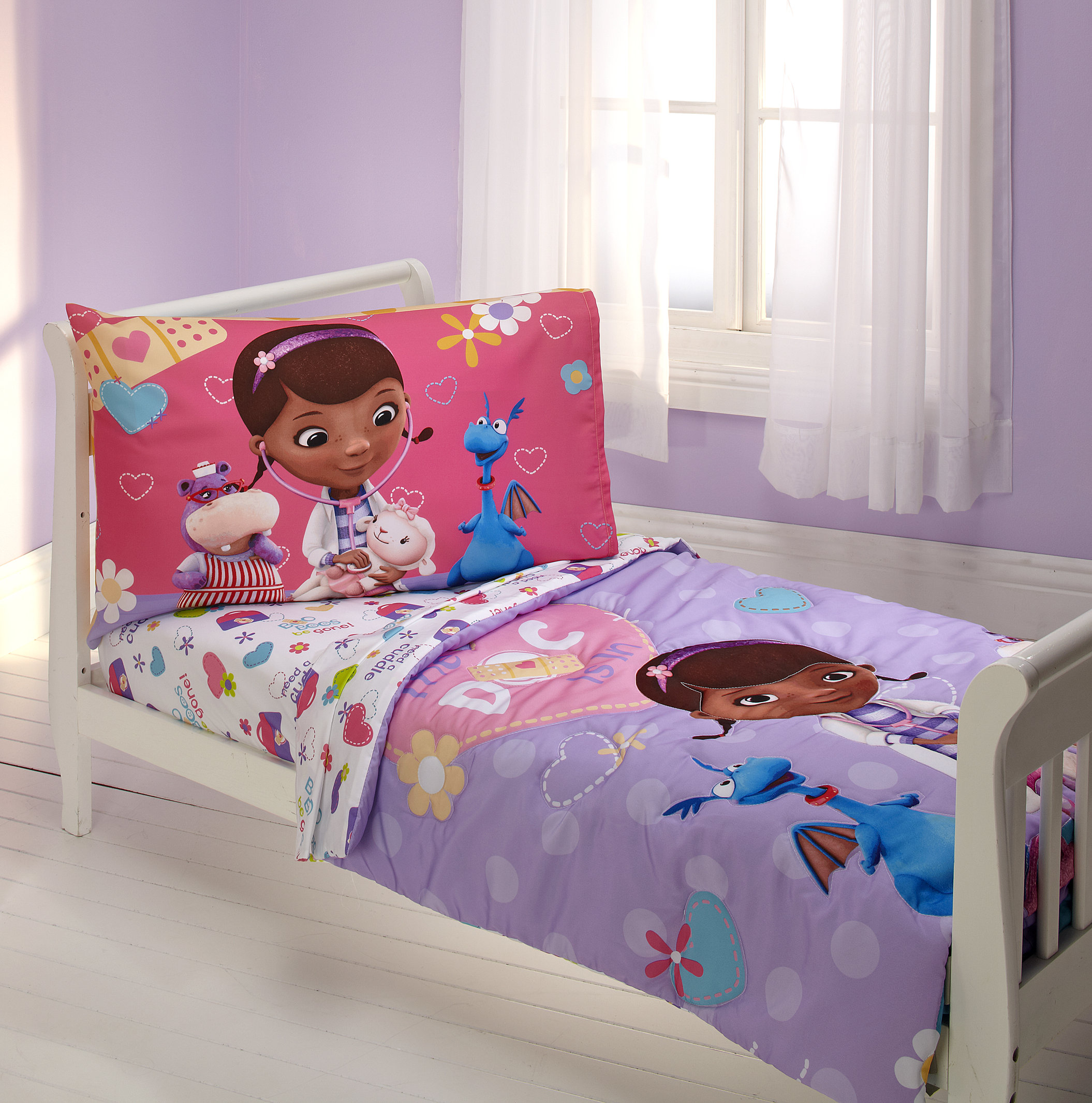 Disney The Doc Is In 4 Piece Mcstuffins Toddler Bedding Set Doc Mcstuffins Toddler Bedding Set