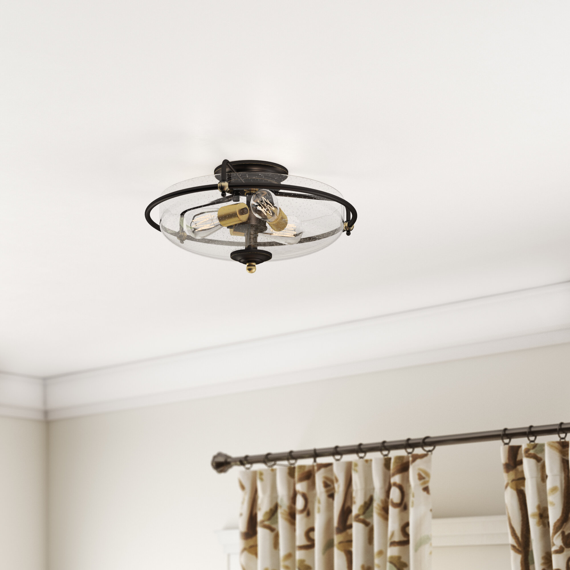 Helsley 3 Light Flush Mount