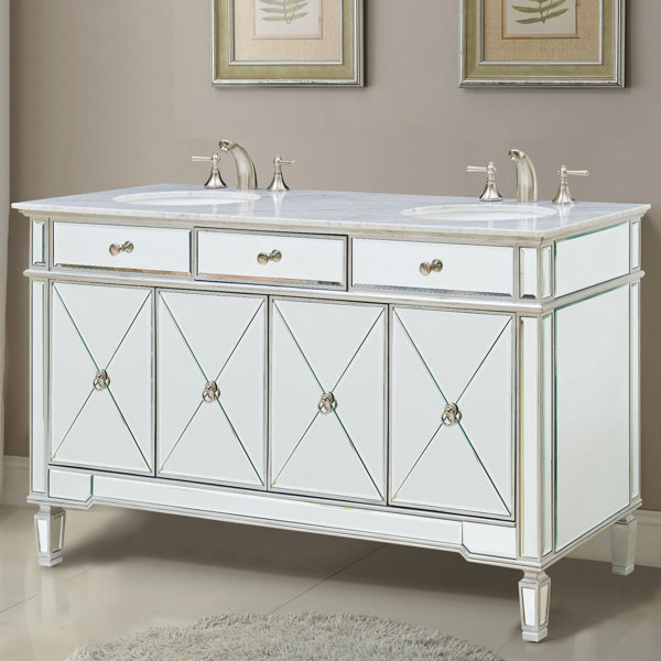 Jiya 60 Double Bathroom Vanity Set by Willa Arlo I