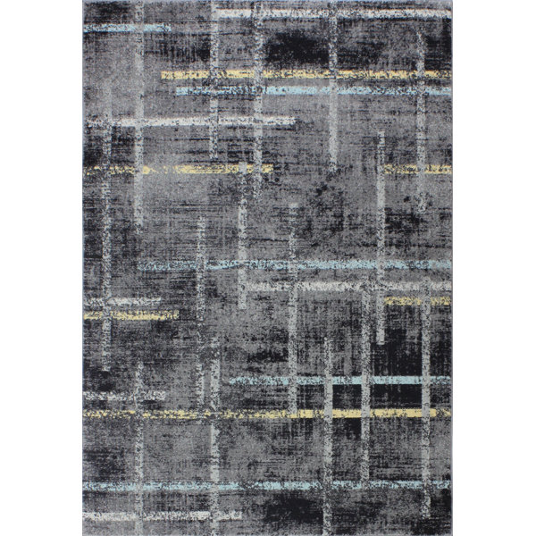 Sanda Gray Area Rug by Williston Forge