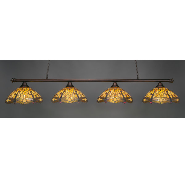 Red Barrel Studio Mendez 4 Light Pool Table Linear Pendant Wayfair