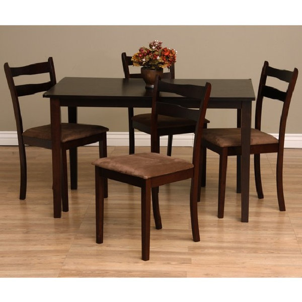 Fresh Callan 5 Piece Solid Wood Dining Set By Warehouse Of Tiffany Cheap
