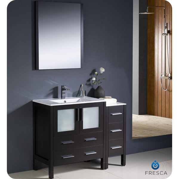 Torino 42 Single Bathroom Vanity Set with Mirror by Fresca