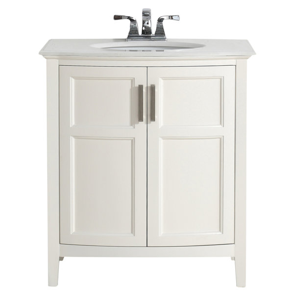 Winston 31 Single Rounded Front Bathroom Vanity Set by Simpli Home