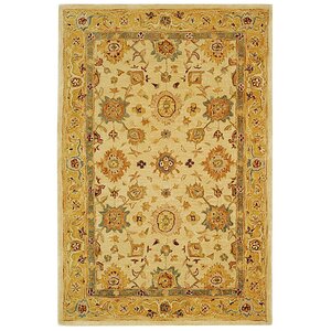 Pritchard Ivory/Gold Area Rug